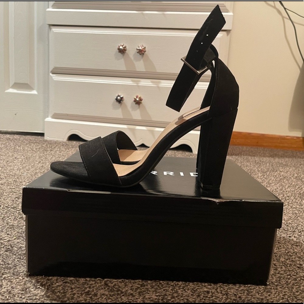 TORRID TWO STRAP TAPERED HEEL SANDAL